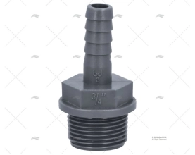 MANGUITO ANILHADO MACHO  3/4" DIÂM 12mm RANDEX IBERICA