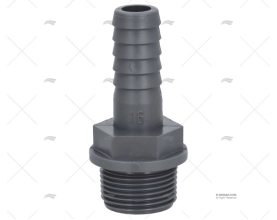 MANGUITO ANILHADO MACHO  3/4" DIÂM 16mm RANDEX IBERICA