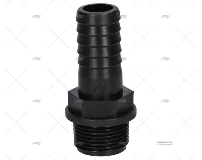 MANGUITO ANELADO MACHO  3/4" DIÂM 20mm RANDEX IBERICA