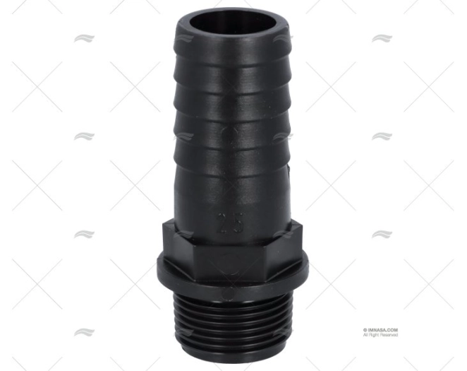 MANGUITO ANILHADO MACHO  3/4" DIÂM 25mm RANDEX IBERICA
