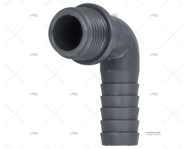 MANICOTTO 90º MASCHIO  1/2" DIAM 16mm RANDEX IBERICA