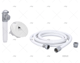 SHOWER KIT WHITE W/TUBE 2,5m IMNASA