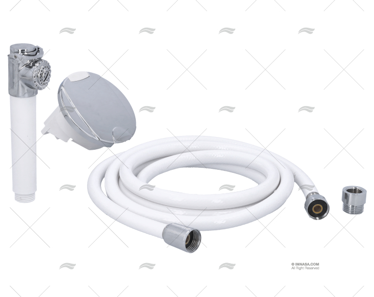 KIT DOCCIA CROMATO TUBO DA 2,5m IMNASA