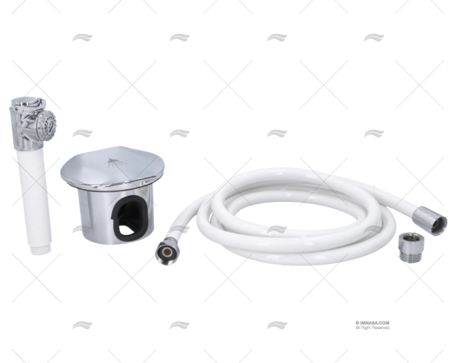 KIT DOUCHE INOX A/TUYAU DE 2,5m IMNASA