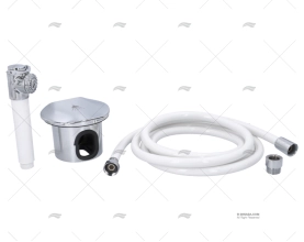 SHOWER KIT INOX W/TUBE 2,5m IMNASA