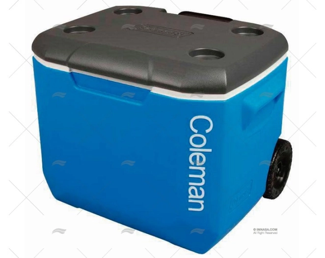 ICEBOX 56L COLEMAN PERFORMAN BLUE WHEELS COLEMAN
