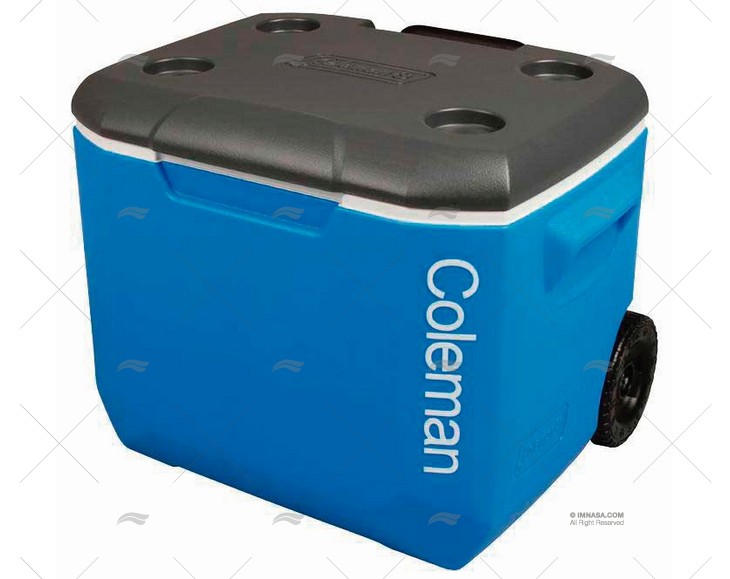 ICEBOX 56L COLEMAN PERFORMAN BLUE WHEELS
