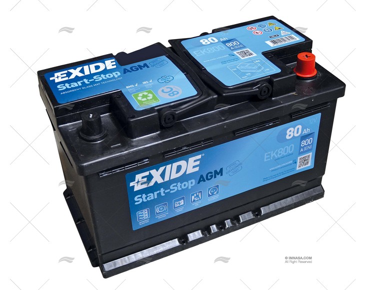 BATERIA  95A AGM EXIDE DUAL MARINE