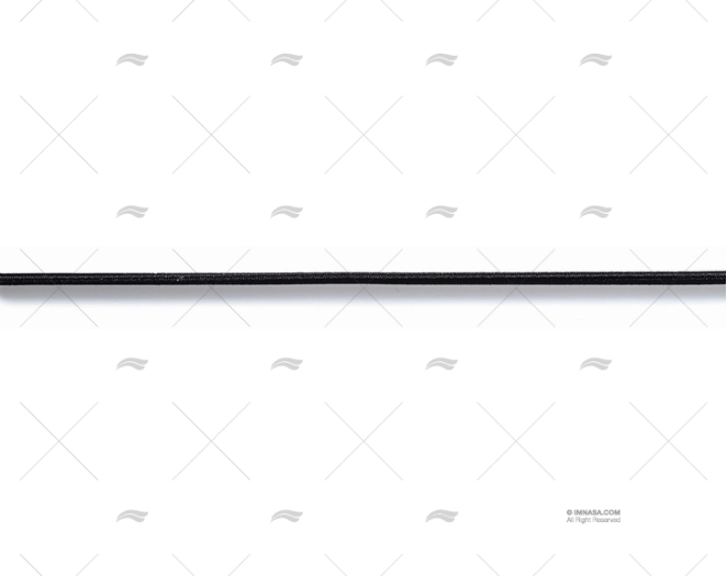 CORDONE ELASTICO NERO DIAM 2.5mm PRYM