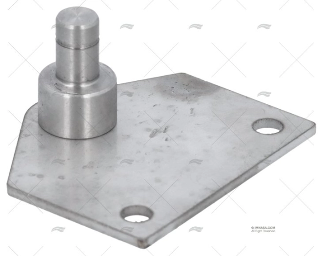 SUPPORTO PIATTO 58x48mm C/VITE INOX M8