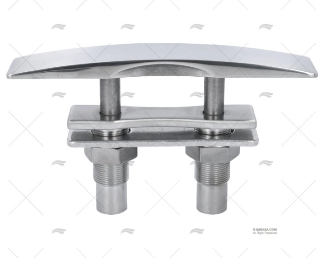PULL UP CURVED CLEAT SS 316 203mm MARINE TOWN