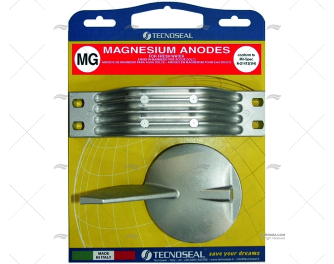 KIT ANODO MAGNESIO YAMAHA 150-200HP CR TECNOSEAL