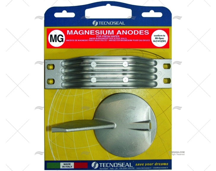 KIT ANODO MAGNESIO YAMAHA 150-200HP CR TECNOSEAL