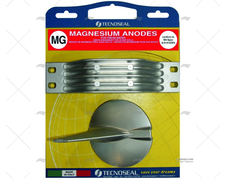 KIT ANODES YAMAHA 200-250HP MG TECNOSEAL