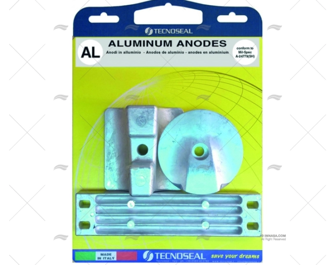 ANODO ALLUMINIO KIT YAMAHA 300-350HP TECNOSEAL