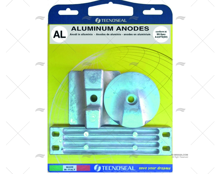 KIT ANODES YAMAHA 300-350HP XP AL TECNOSEAL