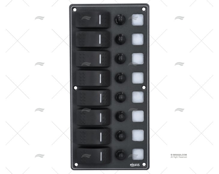 PANNELLO INT. 8P 12/24V 114x238x75mm