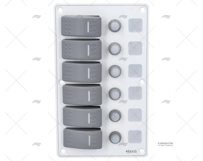 PANNELLO INT. 6P 12/24V 114x191x75mm
