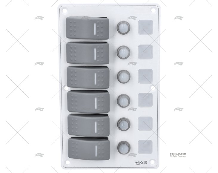 PANNELLO INT. 6P 12/24V 114x191x75mm
