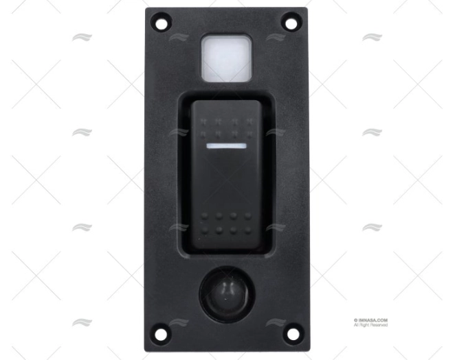 PAINEL INTERRUPTOR LIGA-DESLIGA 12/24V 20A 114x58x56