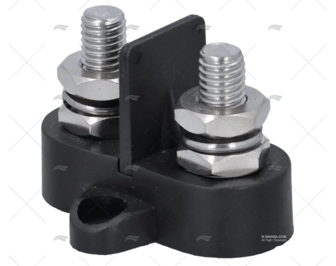 TERMINAL DUPLO PRETO M8 C/ SEPARADOR