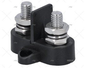TERMINAL DUPLO PRETO M8 C/ SEPARADOR