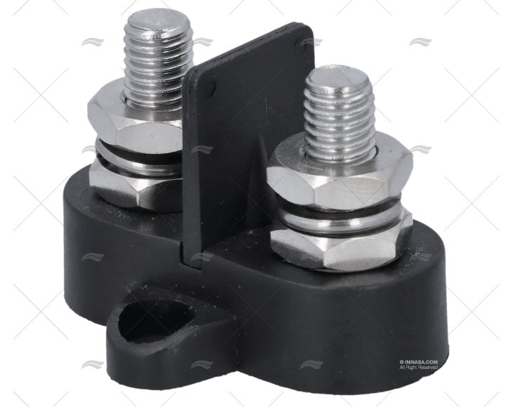 TERMINAL DUPLO PRETO M8 C/ SEPARADOR