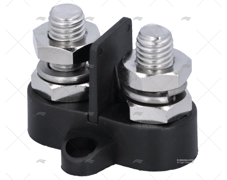 TERMINALE DOPPIO NERO M10 C/ SEPARATORE