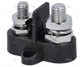 TERMINAL DUPLO PRETO M8-M10 C/ SEPARADOR