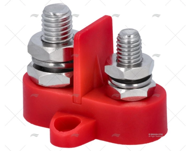 TERMINALE DOPPIO ROSSO M8-M10 CON SEPARATORE