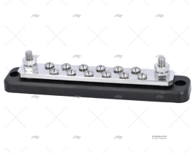 BUS BARS 12 PIN 250A BLACK COVER 201x39