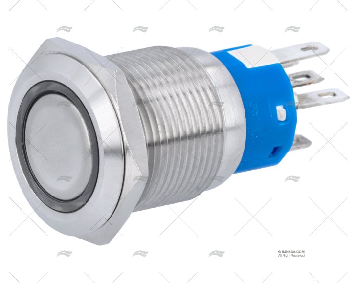 INTERRUTTORE ON-OFF 24V CON LED BLU 5A