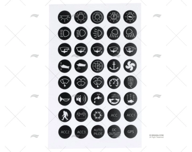 SIMBOLOGIA ADESIVO INTERRUPTOR CONJUNTO40UD