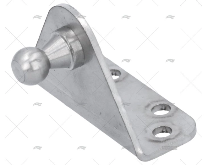 SUPORTE 'L' 51x21x35 C/BOLA INOX 10mm