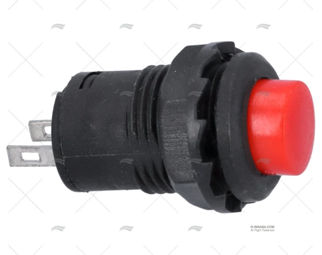 INTERRUTTORE PULSANTE SPENTO-(ACCESO) 2 PIN MINI
