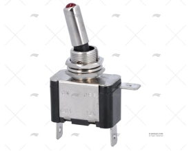 INTERRUPTOR. ON-OFF 25A/12V/3PIN LUZ VERMELHA