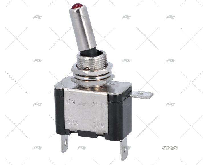 INT. ON-OFF 25A/12V/3PIN LUCE ROSSA