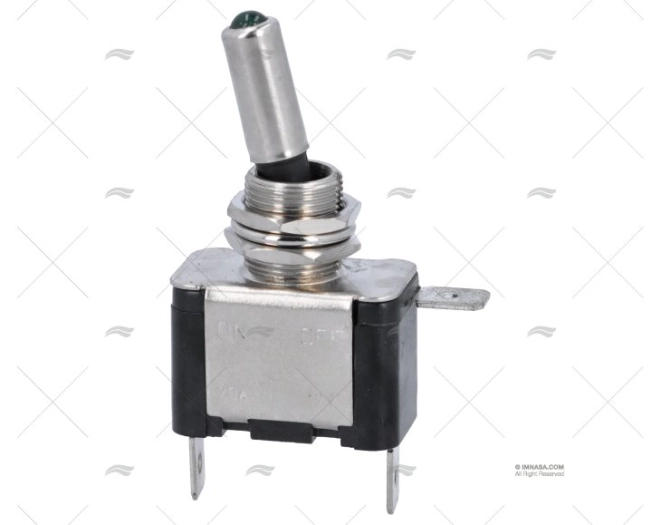 INT. ON-OFF 25A/12V/3PIN LUCE VERDE