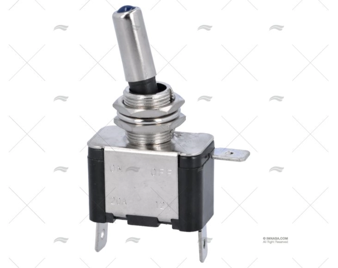 INTERRUPTOR. LIGA-DESLIGA 25A/12V/3PIN LUZ AZUL
