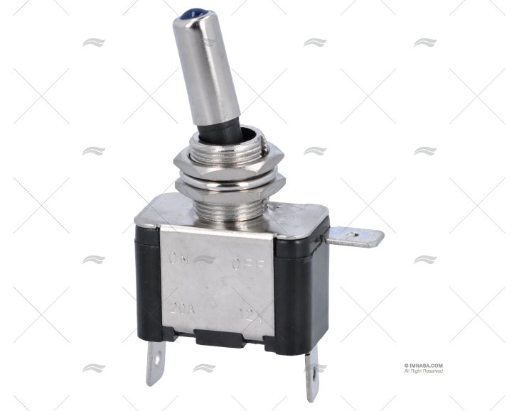INTERRUPTOR. LIGA-DESLIGA 25A/12V/3PIN LUZ AZUL