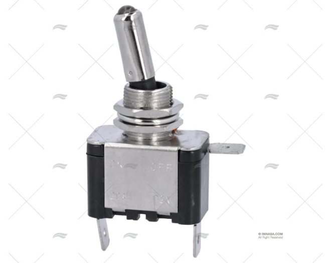 Interruptor ON-OFF 25A/12V/3PIN Luz Branca