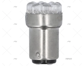 BOMBILLA BA15D  12V  0.7W LED AZUL