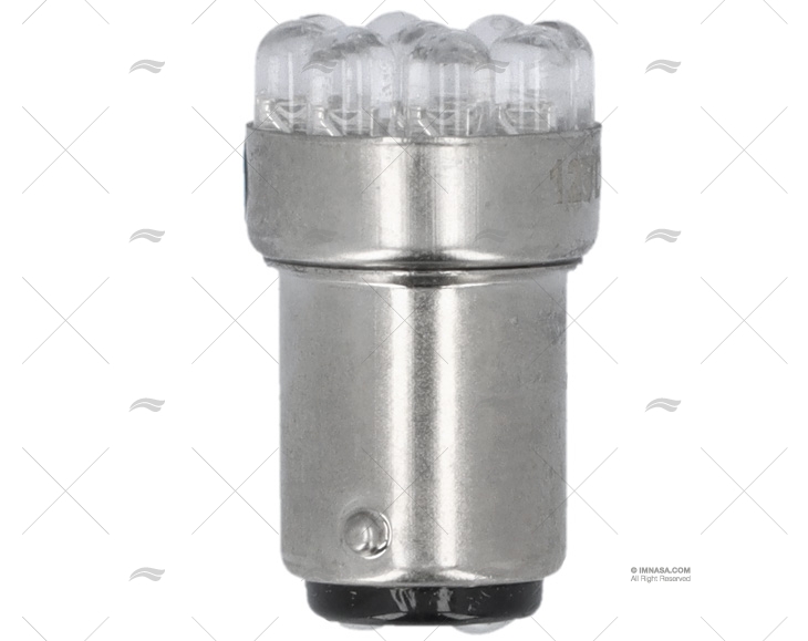 LÂMPADA BA15D  12V  0.7W LED AZUL