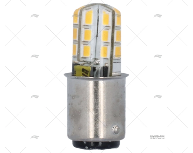 BOMBILLA BA15D  12V  2W LED 38.6x15.2mm