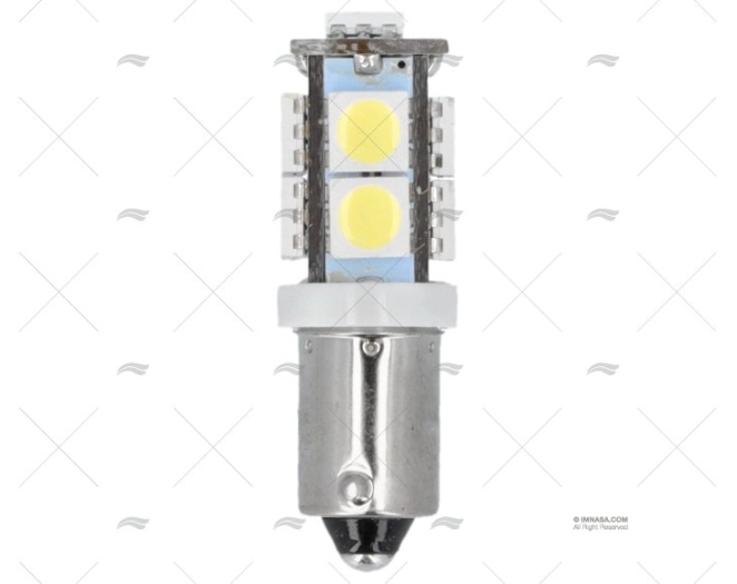 LAMPARA BA9S 12V LED 1.2W 34.6 x 9.2mm