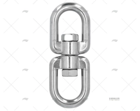 GIRATÓRIO ARGOLA-ARGOLA INOX SS 316 13mm