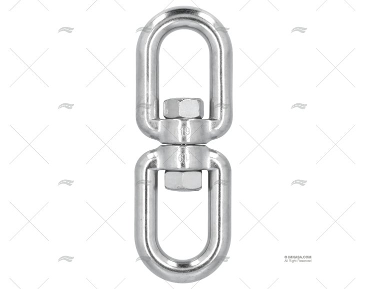 GIRATÓRIO ARGOLA-ARGOLA INOX SS 316 19mm