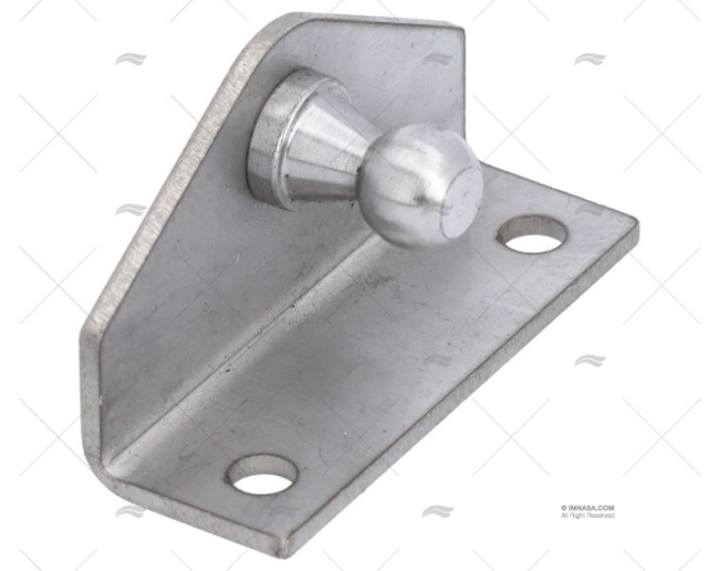 SUPORTE 'L' 51x20x30 C/BOLA INOX 10mm