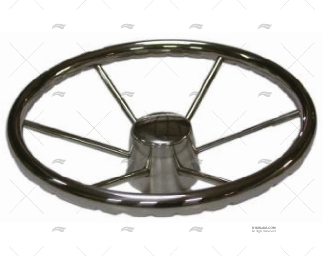 VOLANTE INOX AISI 304 C/TAMPA INOX 343mm