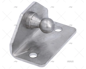 SUPORTE 'L' 45x24x24 C/BOLA INOX 10mm